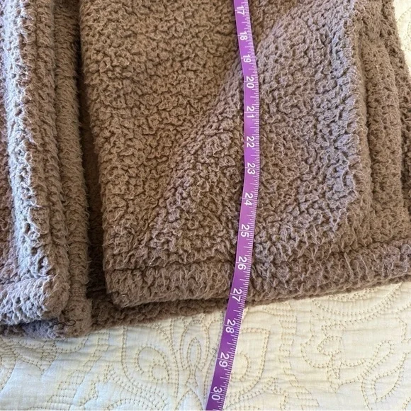 FUZZY TEDDY style oversized open front vest super soft super cozy women's XXL - Picture 5 of 6